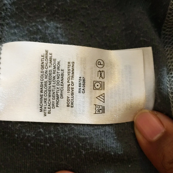 Columbia| Grey Mock Neck Sweater Zippered Neck Polyester - Picture 12 of 16